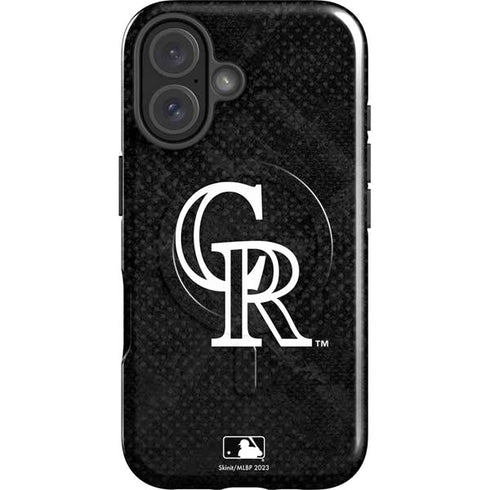 MLB Colorado Rockies Dark Wash iPhone 16 Magsafe Impact Case